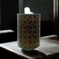 Diamond Cut Candle Holders, Set of 2, 8 Inch Stands