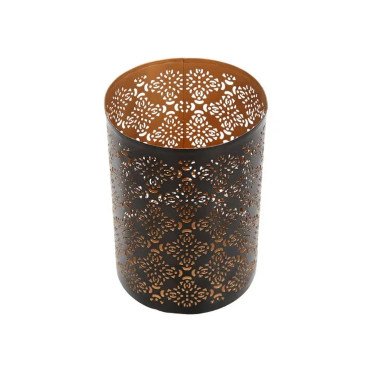 Diamond Cut Candle Holders, Set of 2, 8 Inch Stands