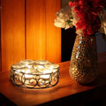 Outdoor Umbrella Pole Votive Candle Holder, 6 Glass Cups