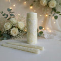 Hosley Cream Unity Candle Set 1 Pillar 2 Tapers Wedding Decor