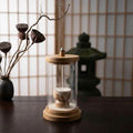 HOSLEY 2 Pack Wood & Glass Backflow Incense Burner with 25 Cones