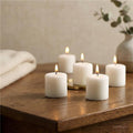 Hosley 72-Pack Unscented White Votive Candles Bulk