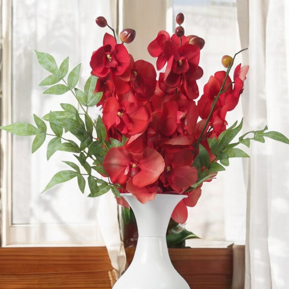 Set of 144 Bulk Pack Farmhouse Orchid Phalaenopsis Artificial Flowers 28 Long