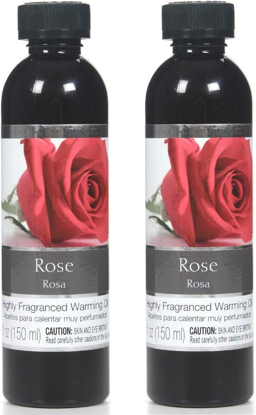 Hosley 2-Pack Rose Fragrance Warming Oils, 5 oz Each