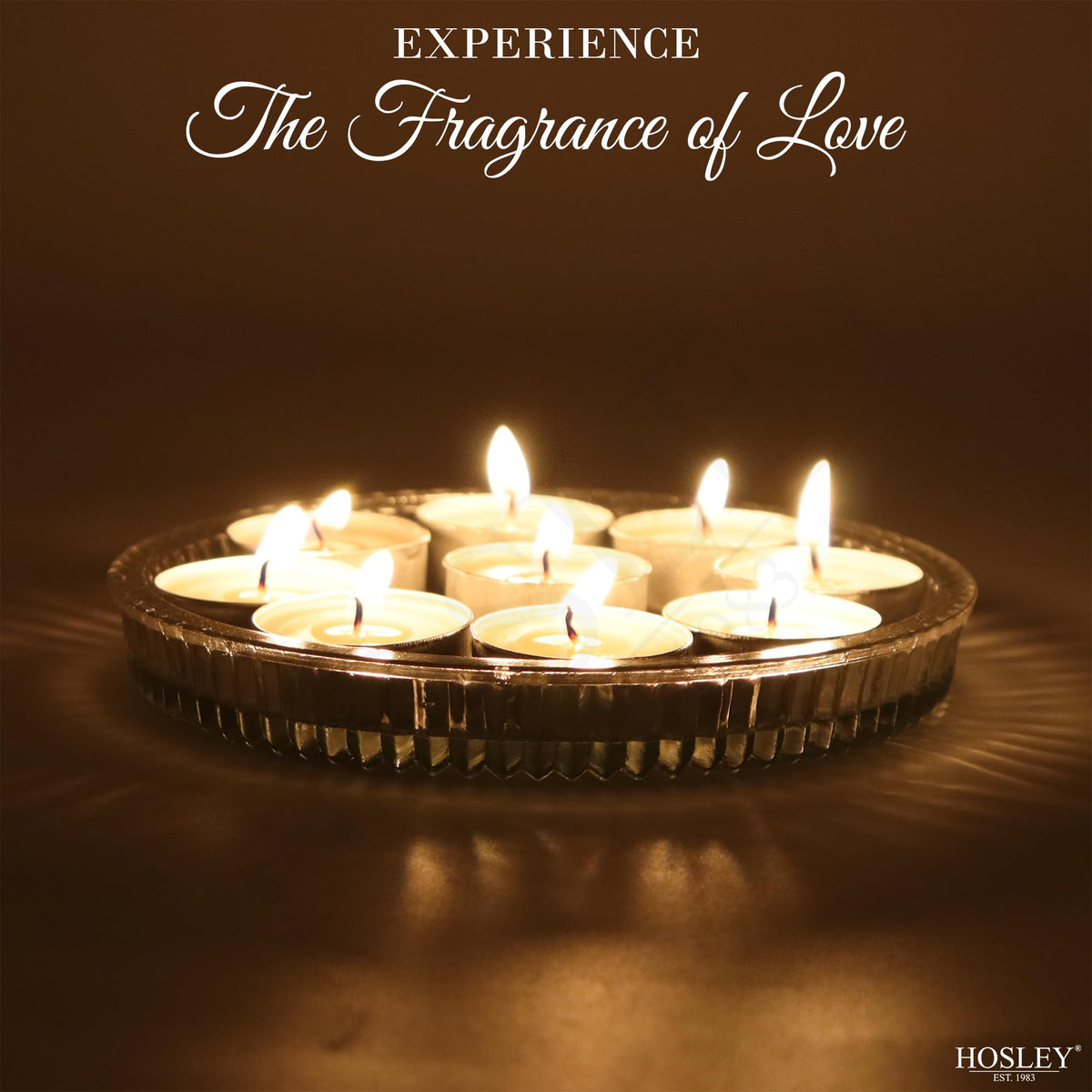 Hosley 120 PCs Bulk Pack Vanilla Fragrance Highly Scented Tea Light Candle. Ideal for Wedding Church Vigil Emergency Lanterns Spa Aromatherapy Party Reiki Candle Garden.
