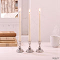 Hosley Ivory Unscented Taper Candles, 10 Inch, Set of 24 Smokeless