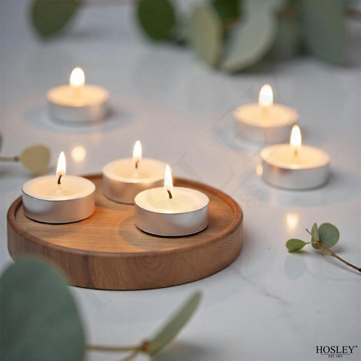 Hosley 120 PCs Bulk Pack Vanilla Fragrance Highly Scented Tea Light Candle. Ideal for Wedding Church Vigil Emergency Lanterns Spa Aromatherapy Party Reiki Candle Garden.