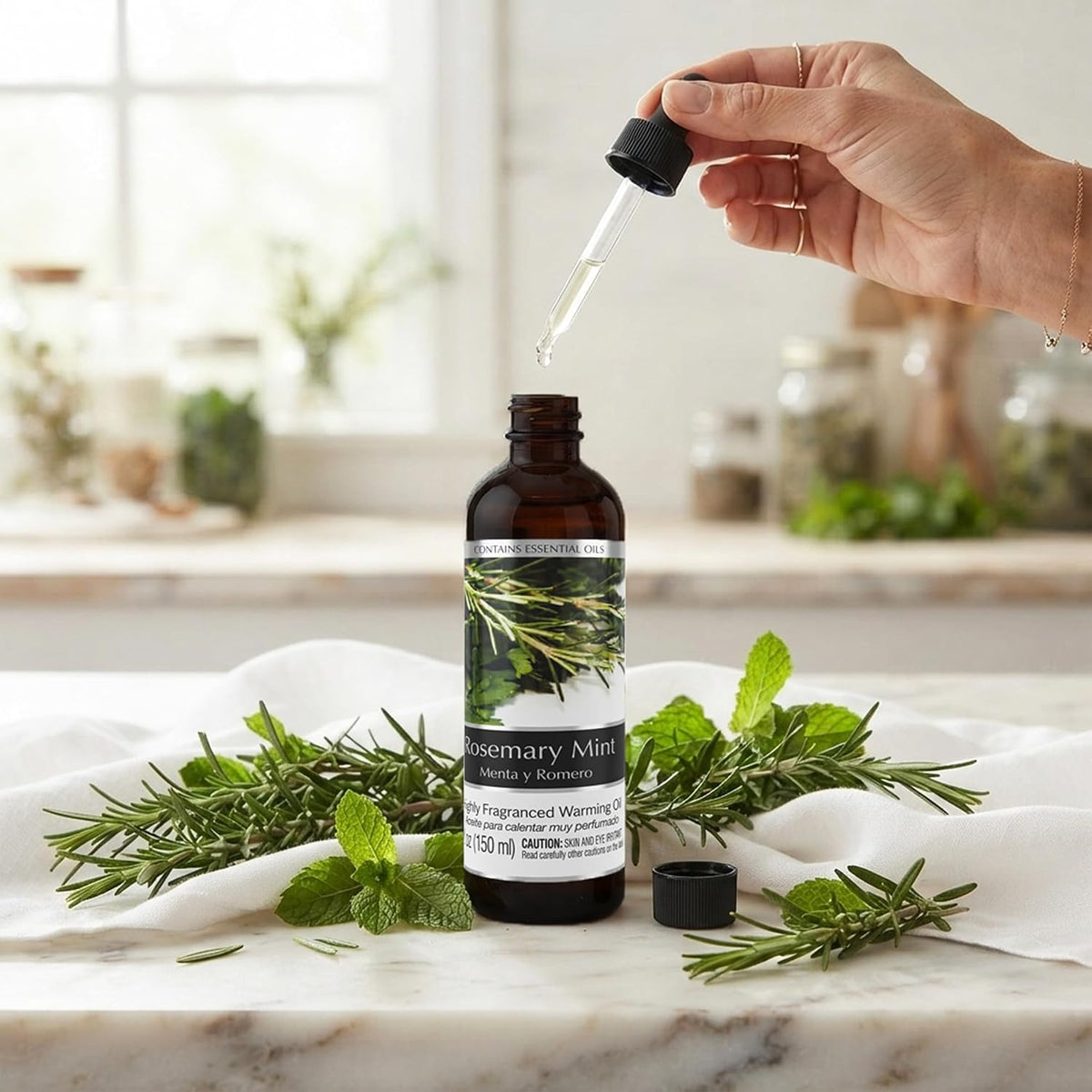 Hosley 2-Pack Rosemary Mint Fragrance Warming Oils, 5 fl oz Each