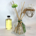Hosley Glass Diffuser Set with Reeds & 200ml Vanilla Scent Refill