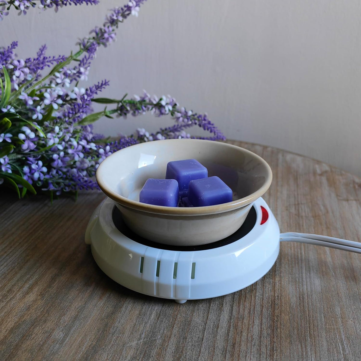 Hosley Set of 2 White Electric Candle Warmers, 5.4-Inch Large