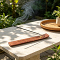 Hosley Set of 6 Wood Moon Incense Holders 10 Inch for Aromatherapy