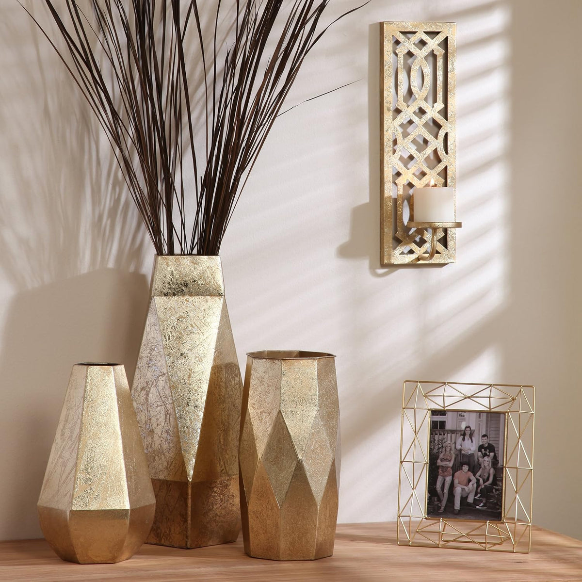 Hosley 16.5 Inch High Metal Wall Sconce  Your Choice of Colors