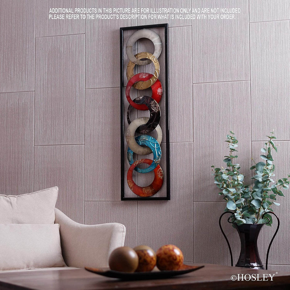 Hosley Metal Wall Decor 35 Inch High Modern Home Accent Gift