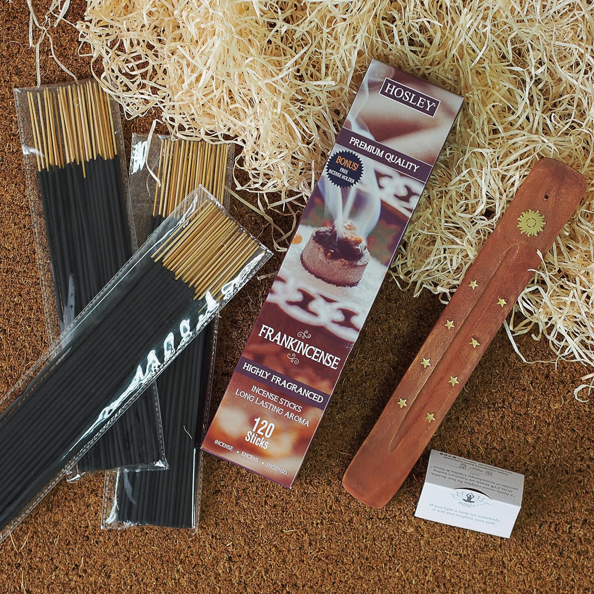 Hosley 120-Pack Frankincense Incense Sticks for Aromatherapy