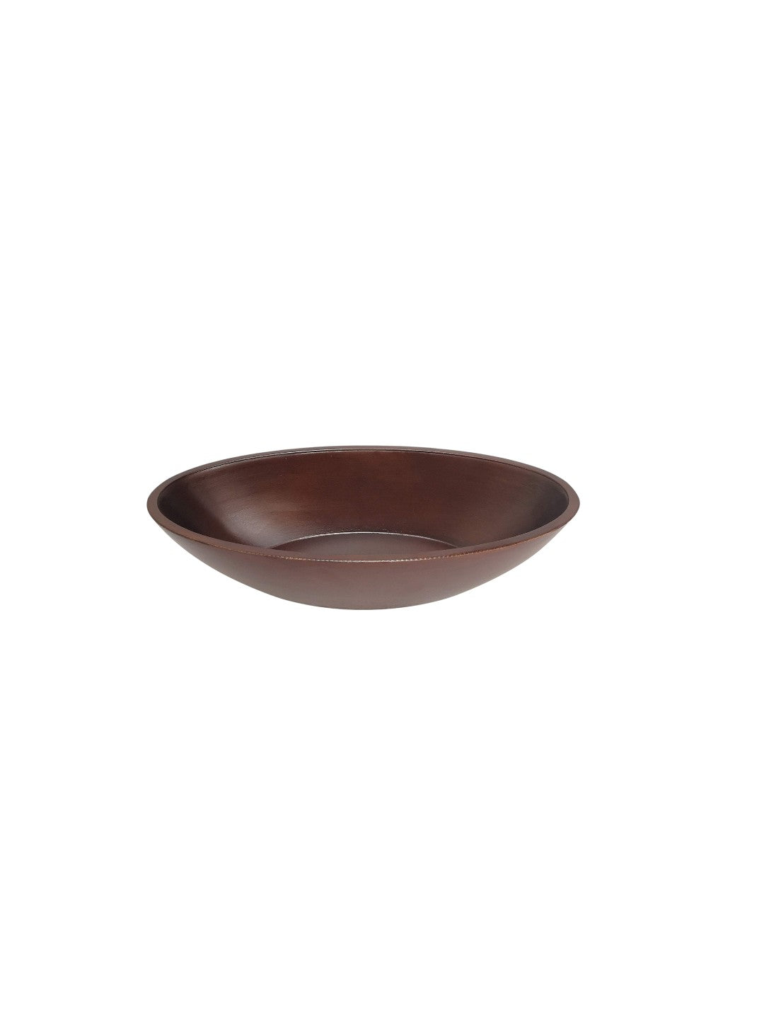 Dark Brown Wood Oval Bowl 14 and a Half Inches Long Ideal Gift for Weddings