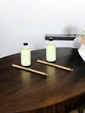 Essence of Elegance Set of 2 Vanilla Almond Reed Diffuser Refill Oils (200ml Each) with Chic Diffuser Bottle and Stylish Reed Sticks Aromatherapy Delight for Modern Living Spaces