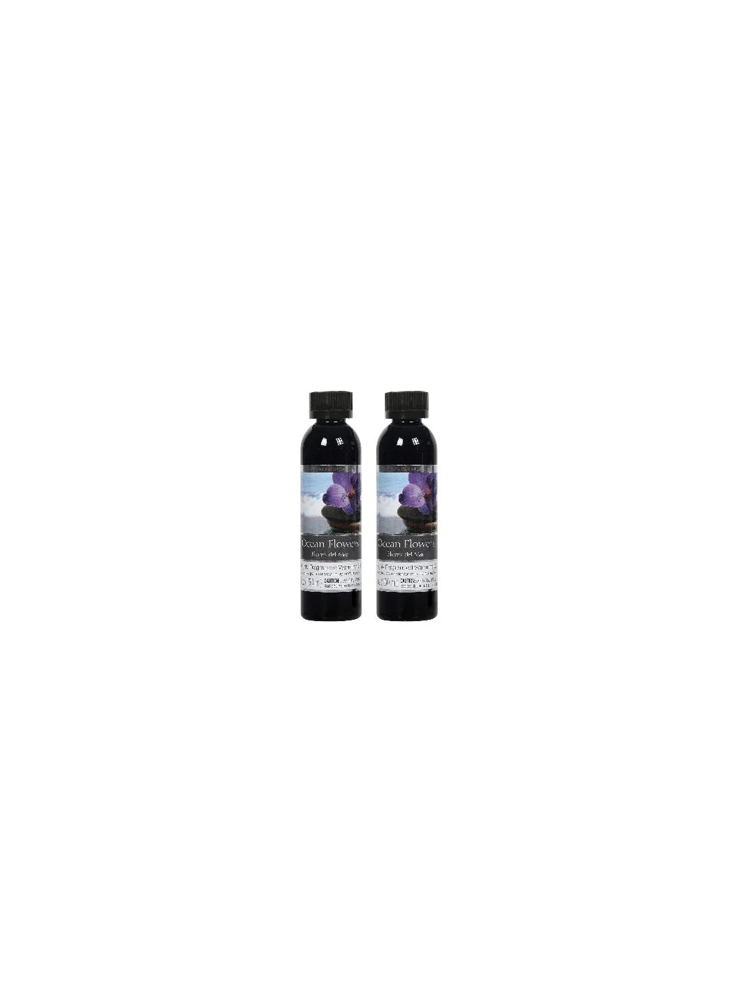 "Set of 2 Ocean Flowers Fragrance Warming Oils 5 Ounce. Ideal Gift for Weddings spa Reiki Meditation Bathroom Settings. P1 "