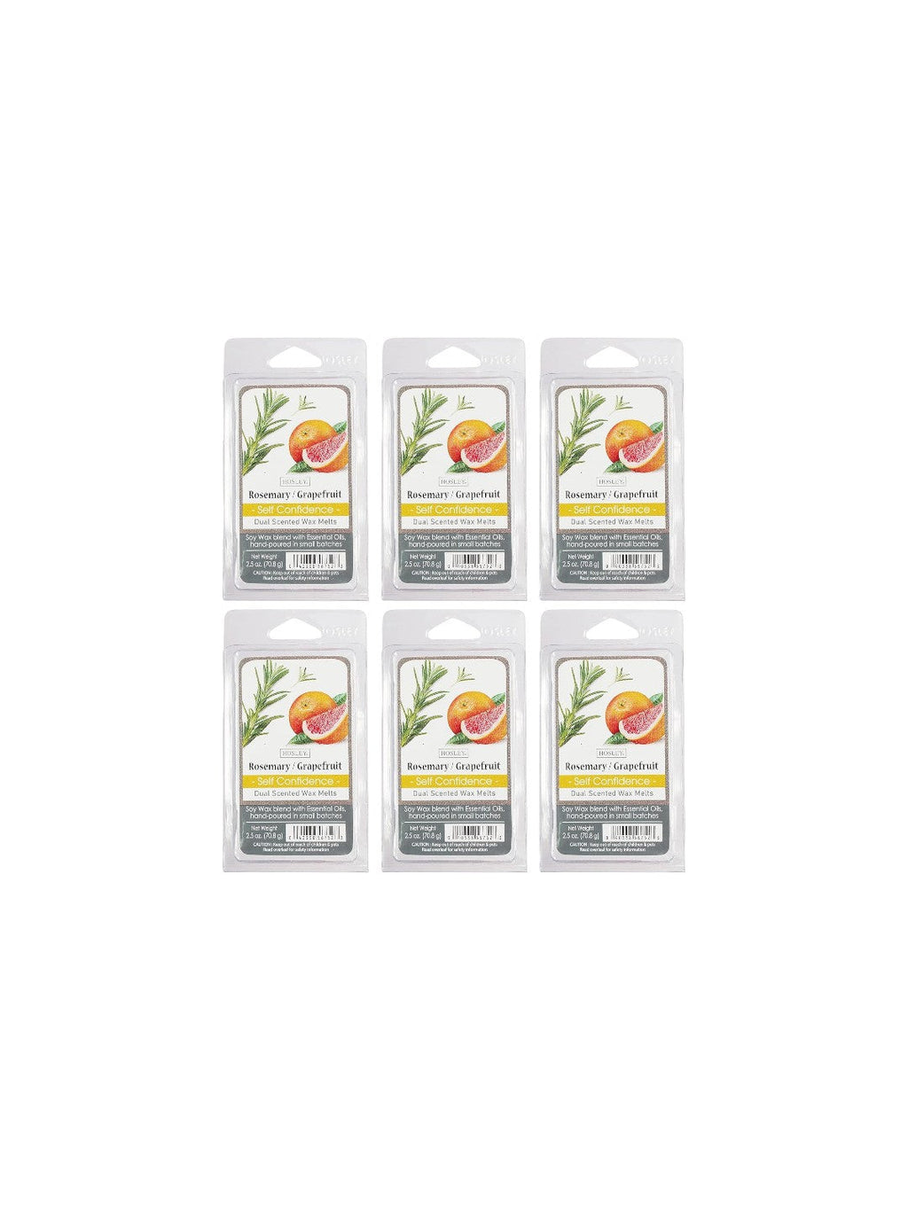 Rosemary Grapefruit Wax Cubes, Set of 6, 2.5oz each