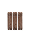 Set of 6 Metal Incense Stick Holders 9.5 Inches Long with Ash Catcher Elegant Copper Finish for Aromatherapy and Home Ambiance