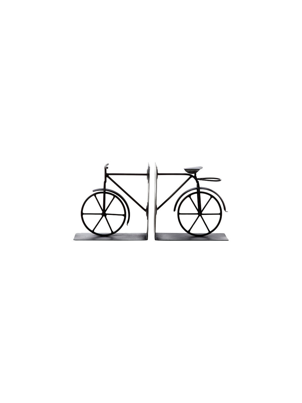 Classic Vintage Metal Bike Bookends, 6.5-Inch Set of 2