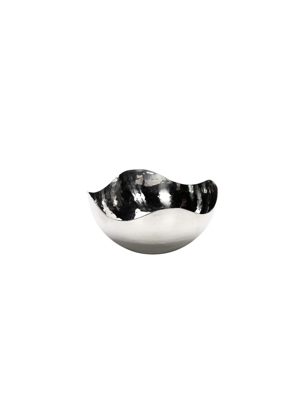 Hosley 5.75-Inch Silver Metal Decorative Bowl for Home Decor