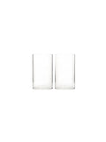 Elevate Ambiance with Our Set of 2, 7 Inch Clear Glass Hurricane Candle Holders or Sleeves - Elegant Home Decor Accents for Timeless Style