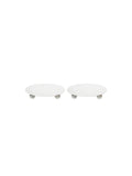 Elevate Ambiance with Set of 2 Iron Pillar Candle Holders 4 Inch Diameter, Timeless Design for Elegant Home Decor