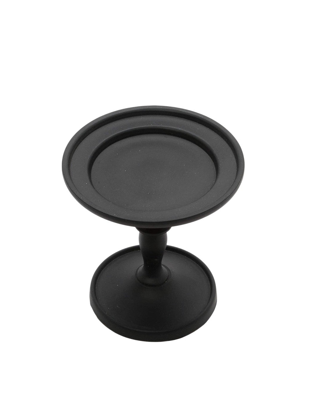 Black Pillar Holder 4.75 Inch High. Ideal Gift for Wedding Party Special Occasion or as a Candle Holder. W1