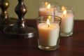 Clear Glass Filled Unscented Votive Candles, Ivory Color, 240 pack