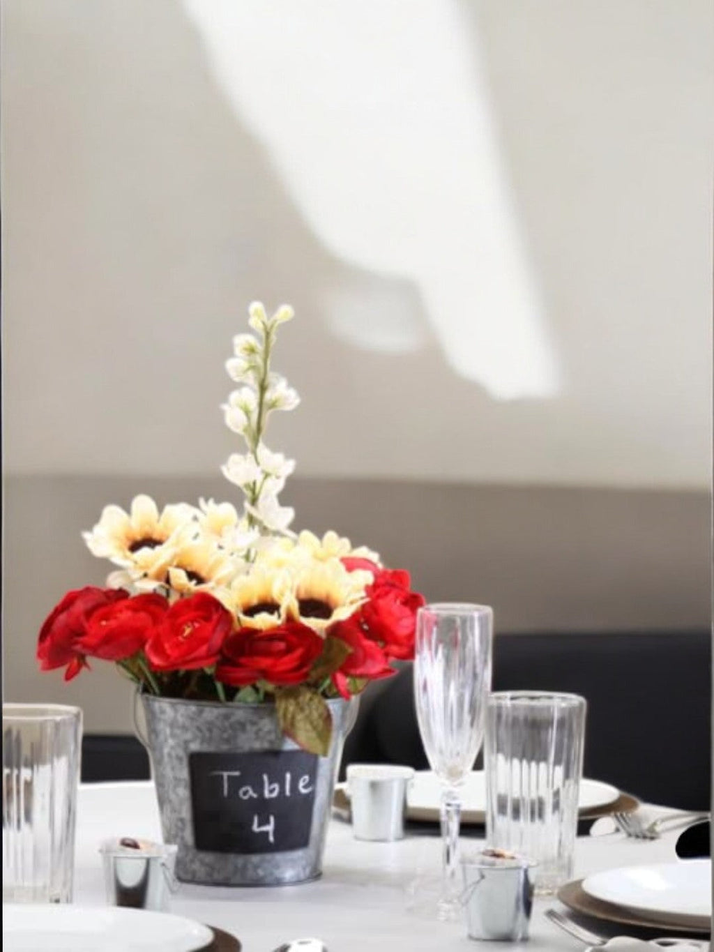 7 Inch Diameter Metal Pail with Chalkboard