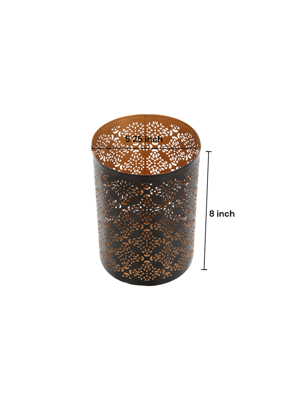 Diamond Cut Candle Holder 8 Inch Height Ideal Gift for Wedding Spa Lantern Reiki Decor LED Candles P9
